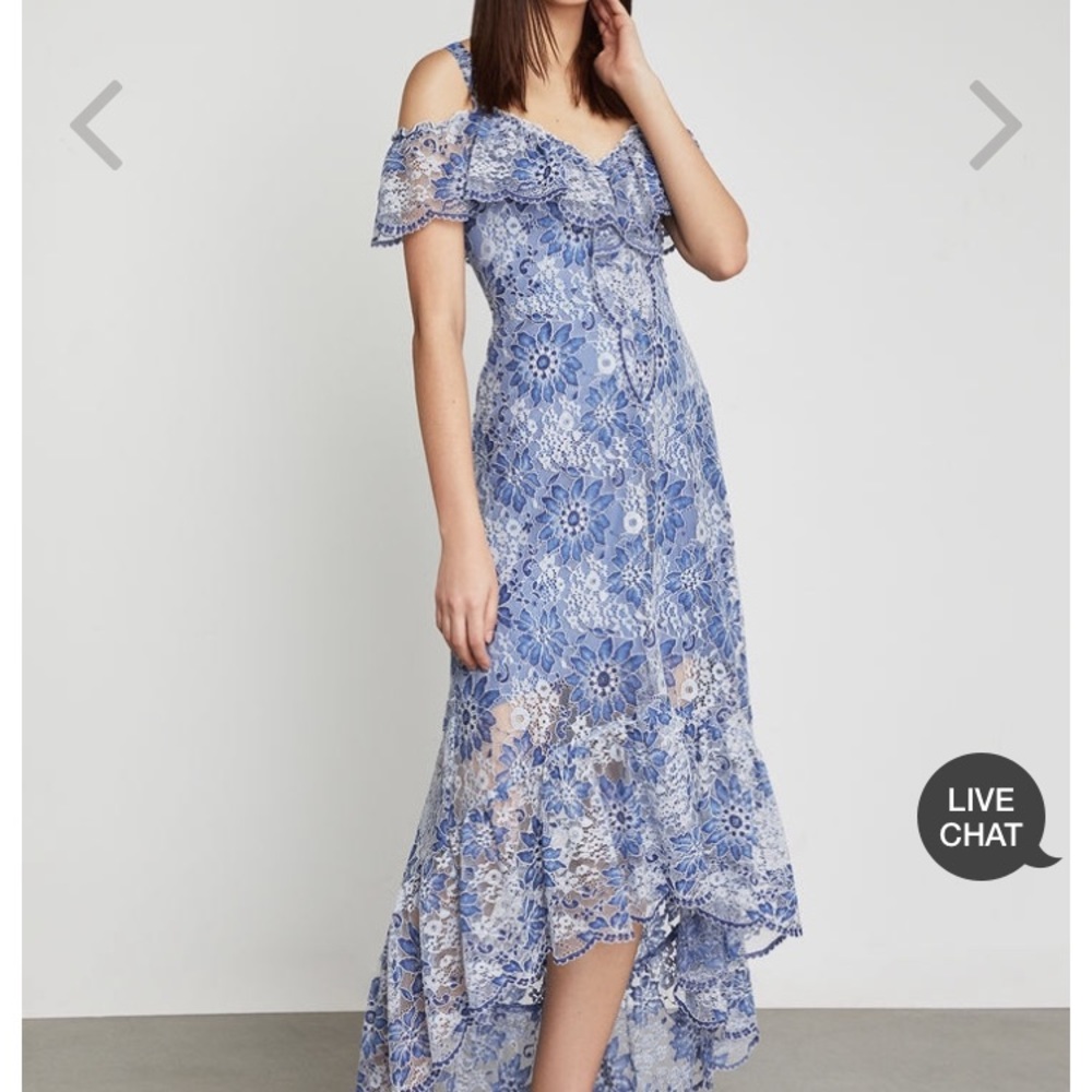BCBG blue lace dress